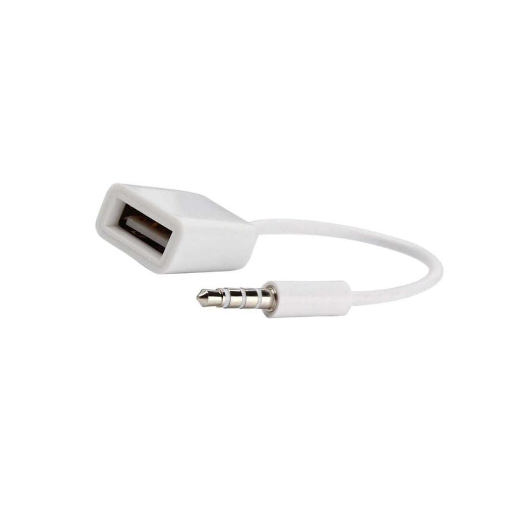 ® CBOLLY - 3.5mm Male AUX Audio Plug Jack to USB 2.0 Female Converter Cable for Car|1 Piece 3.5mm Male to USB 2.0 Female Converter Cable