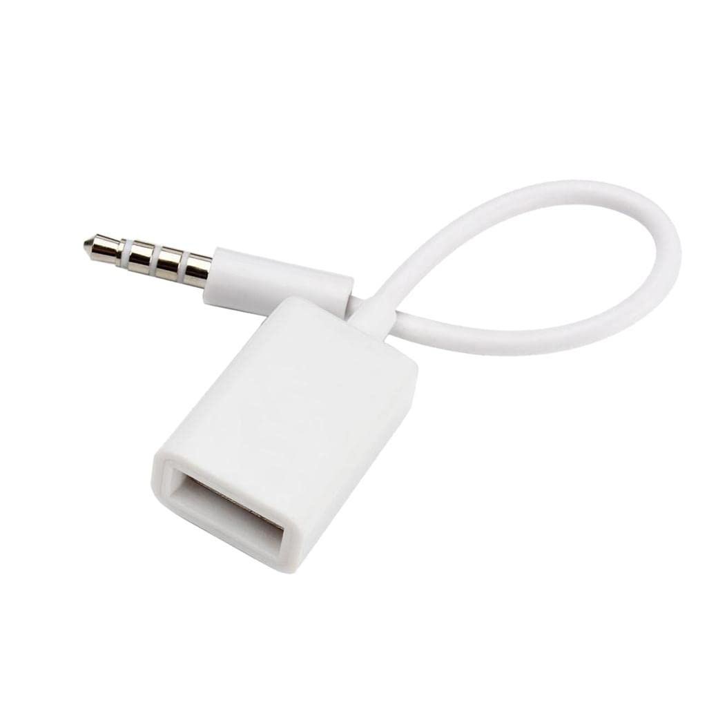 ® CBOLLY - 3.5mm Male AUX Audio Plug Jack to USB 2.0 Female Converter Cable for Car|1 Piece 3.5mm Male to USB 2.0 Female Converter Cable