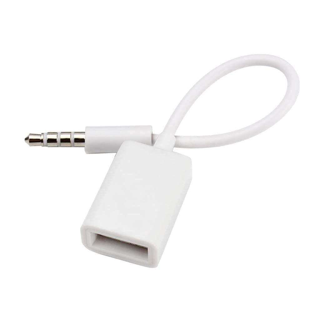 ® CBOLLY - 3.5mm Male AUX Audio Plug Jack to USB 2.0 Female Converter Cable for Car|1 Piece 3.5mm Male to USB 2.0 Female Converter Cable