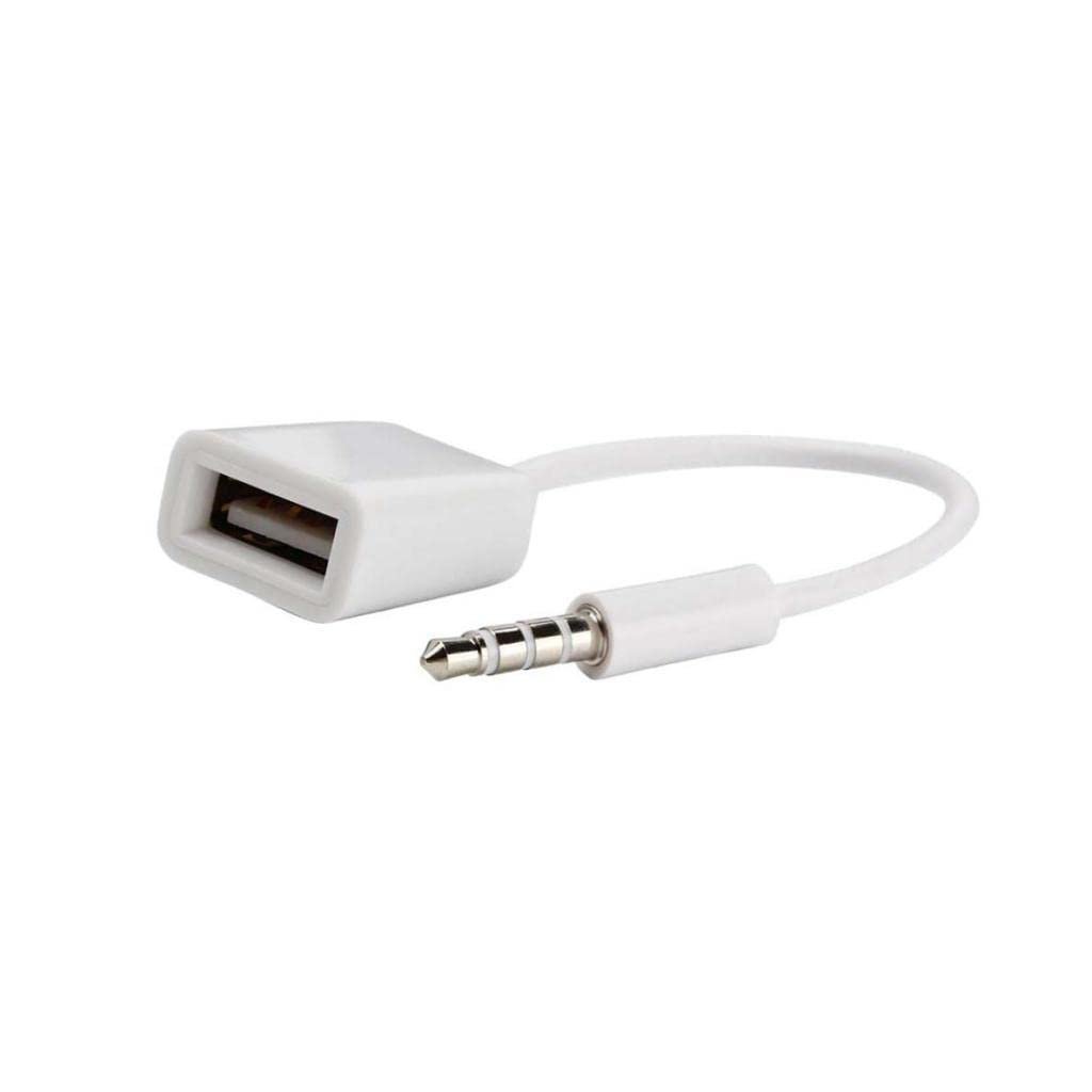 ® CBOLLY - 3.5mm Male AUX Audio Plug Jack to USB 2.0 Female Converter Cable for Car|1 Piece 3.5mm Male to USB 2.0 Female Converter Cable