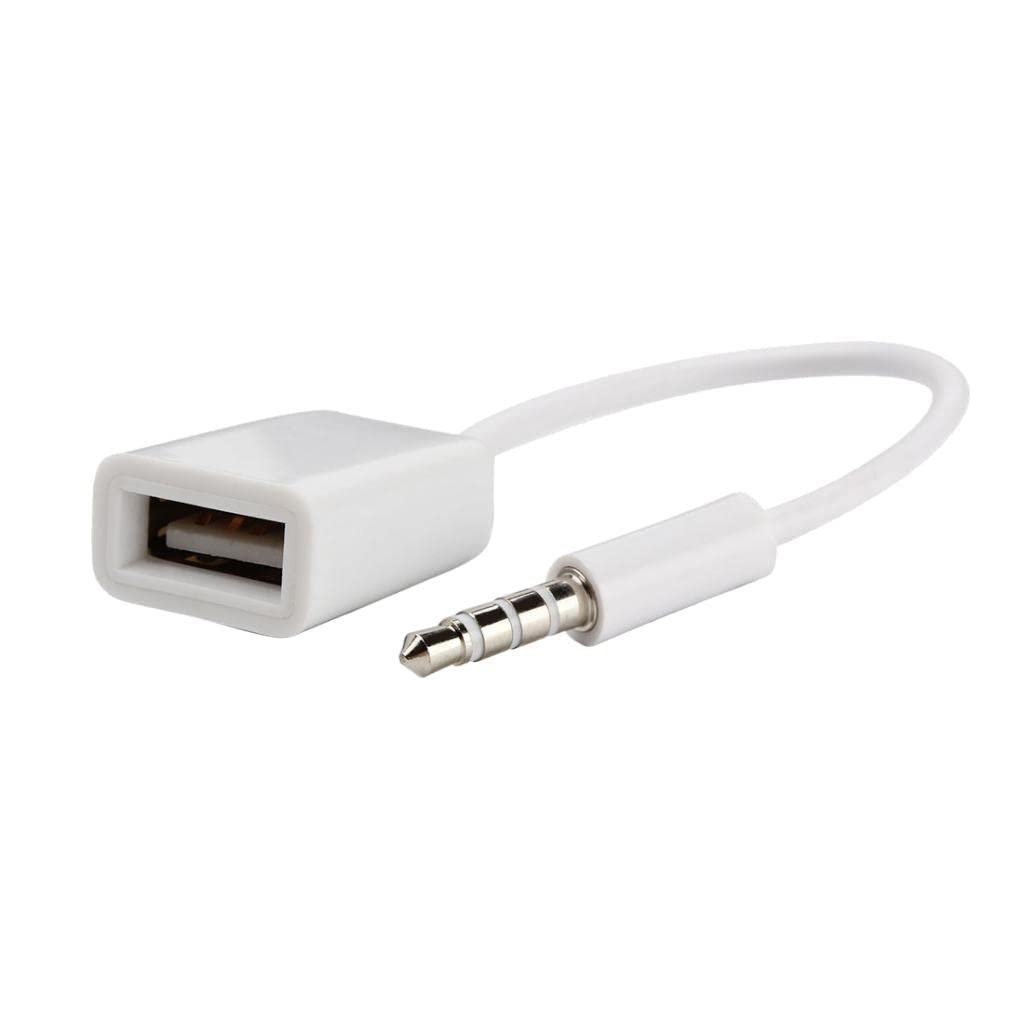 ® CBOLLY - 3.5mm Male AUX Audio Plug Jack to USB 2.0 Female Converter Cable for Car|1 Piece 3.5mm Male to USB 2.0 Female Converter Cable