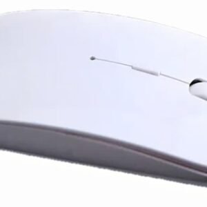Wireless Mouse, Bluetooth and 2.4G Dual Mode, Rechargeable (White)
