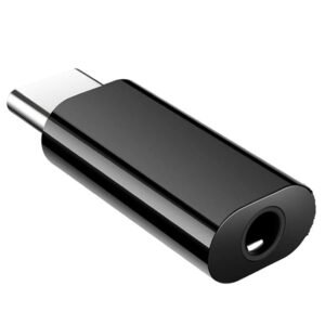 One Plus USB-C to 3.5mm Headphone Jack Adapter | Type-C to AUX Audio Converter for OnePlus, Xiaomi, Realme, Vivo (NOT for Samsung/iPad/Pixel) - Black
