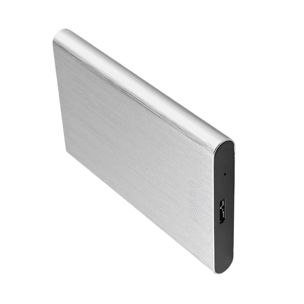 1TB Portable External Hard Drive USB 3.0 Compatible with Tablets and 2.5 Inch Devices Metal Plug and Play(Silver)