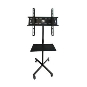 Sheik Kart LED/LCD TV Floor Stand with Wheels TV Cart for 16" to 55"/Capacity Upto 80Kgs Full Motion TV Mount