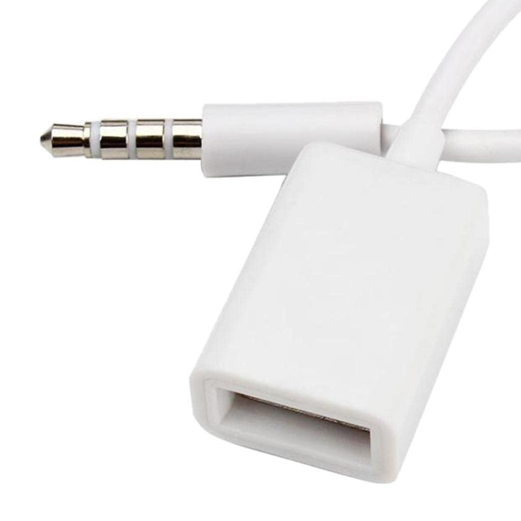 ® CBOLLY - 3.5mm Male AUX Audio Plug Jack to USB 2.0 Female Converter Cable for Car|1 Piece 3.5mm Male to USB 2.0 Female Converter Cable