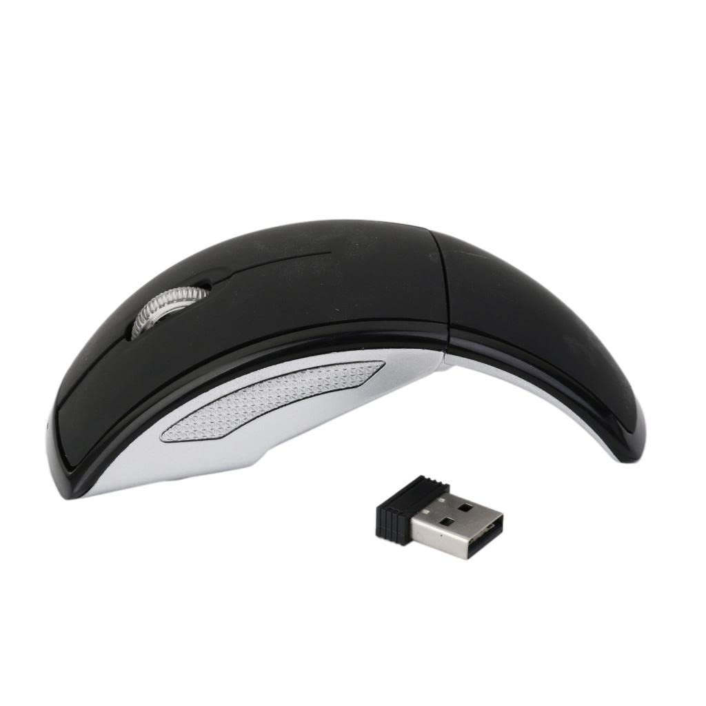 Generic Laptop PC 2.4GHz Wireless Foldable Folding Arch Optical Mouse USB Mice Black|Computers/Tablets & Networking | Keyboards, Mice & Pointers