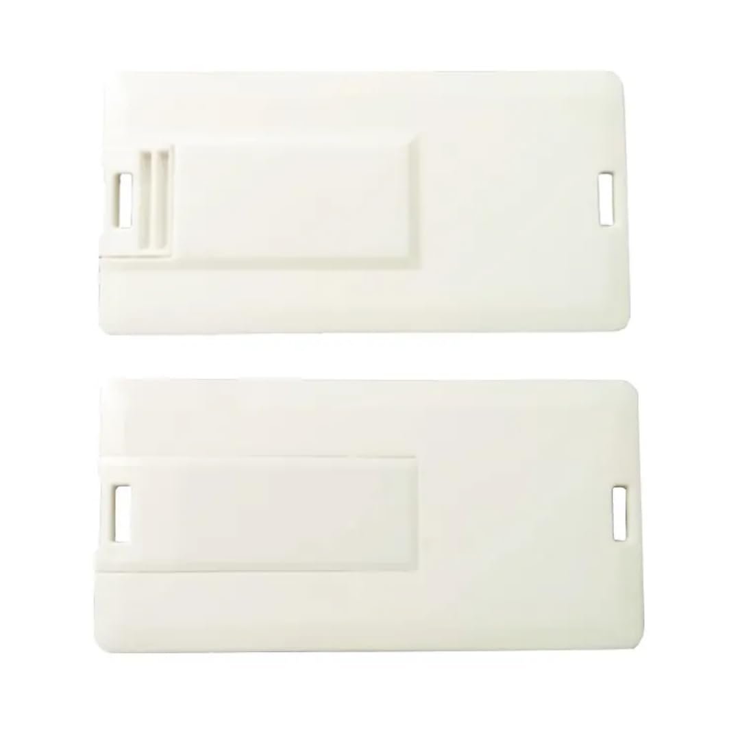 SippyTales~ Mini Credit Card Style USB Flash Drive, White, Slim & Portable Pendrive for Laptop, Desktop, Car | Ultra Thin, Wallet Friendly,|USB 2.0 Storage Device for Office, School, Personal Use 4GB