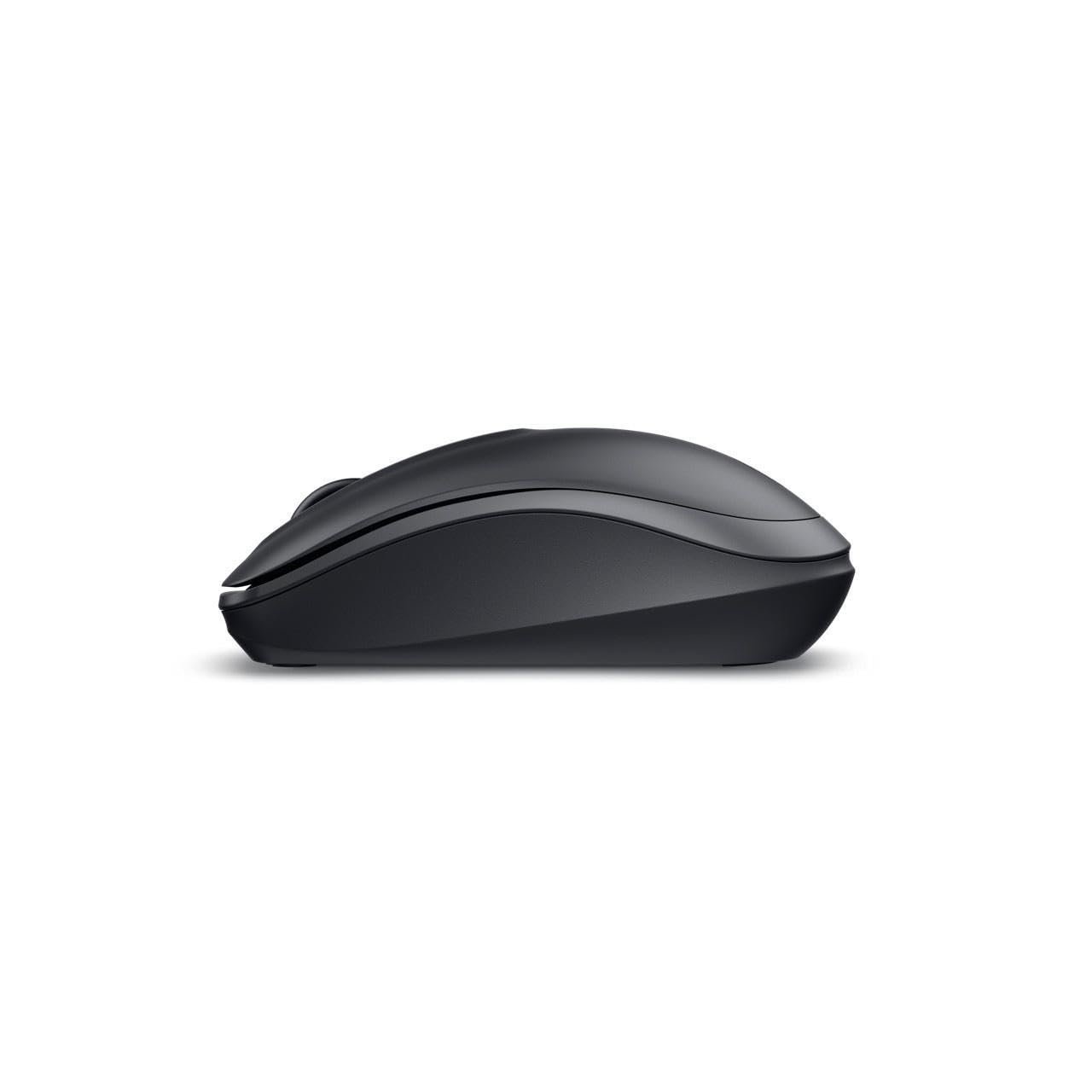WM118 Wireless Mouse, 1000DPI, 2.4 Ghz with USB Nano Receiver, Optical Tracking, 12-Months Battery Life, Plug and Play, Ambidextrous - Black