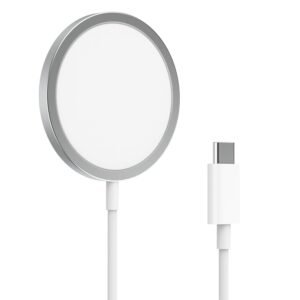 Magnetic Wireless Charger for iPhone, 15W Fast Charging USB-C, Qi Type-C Inductive Charging Station Compatible with iPhone 17/16/15/14/13/12 Series