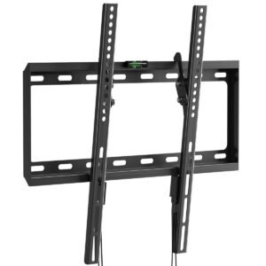 Tilt TV Wall Mount Bracket for Most 26-55 inch LED, LCD and Plasma TV, Mount with Max 400x400mm VESA and 100lbs Loading Capacity, Fits Studs 16" Apart, Low Profile with Bubble Level (MT4204)