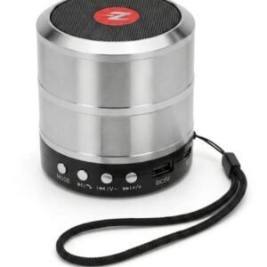 Z Mini Portable Bluetooth Speaker, Silver, Metal Body, with Wrist Strap, USB Port, DC5V