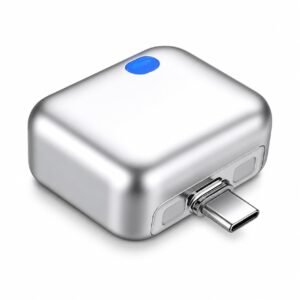 TYROCX Smart Auto-Eject USB-C Charging Adapter, 100W Type-C Power Disconnector with Physical Auto Cut-Off, Dual Current LED Mode Overcharge Protection for Smartphones, Gaming Accessories & Laptops