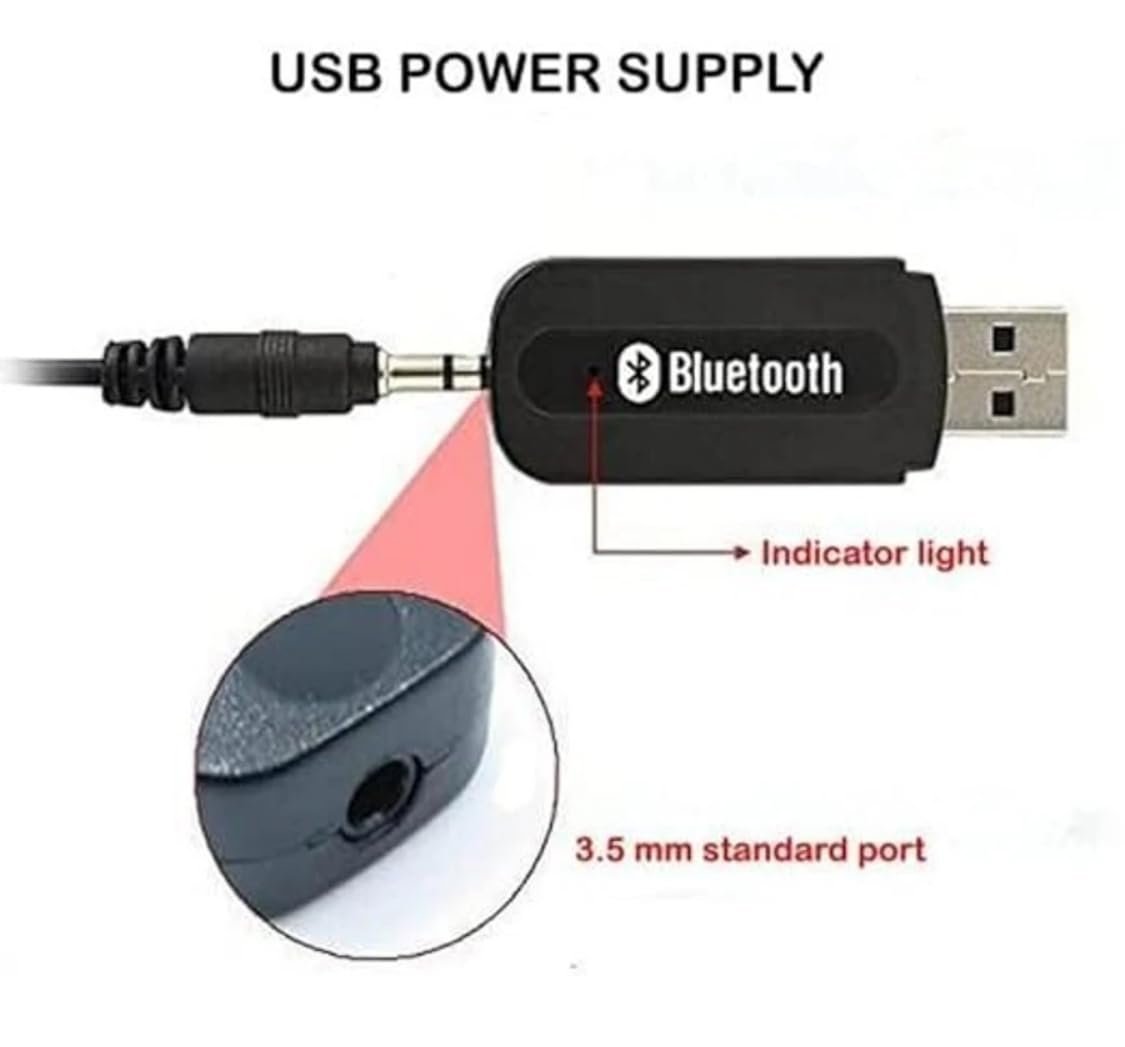 Trendy BT-Receiver Car Wireless Bluetooth Receiver Adapter 3.5Mm Aux Audio Stereo Music Home Hands Free Car Kit Device