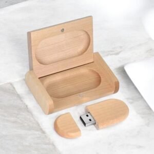 Premium Wooden Box Pen Drive 32GB USB 2.0 | Pendrive with Wooden Case | Up to 12MB/s Speed | Photography USB Flash Drive | Corporate Gifting | Fancy Designer
