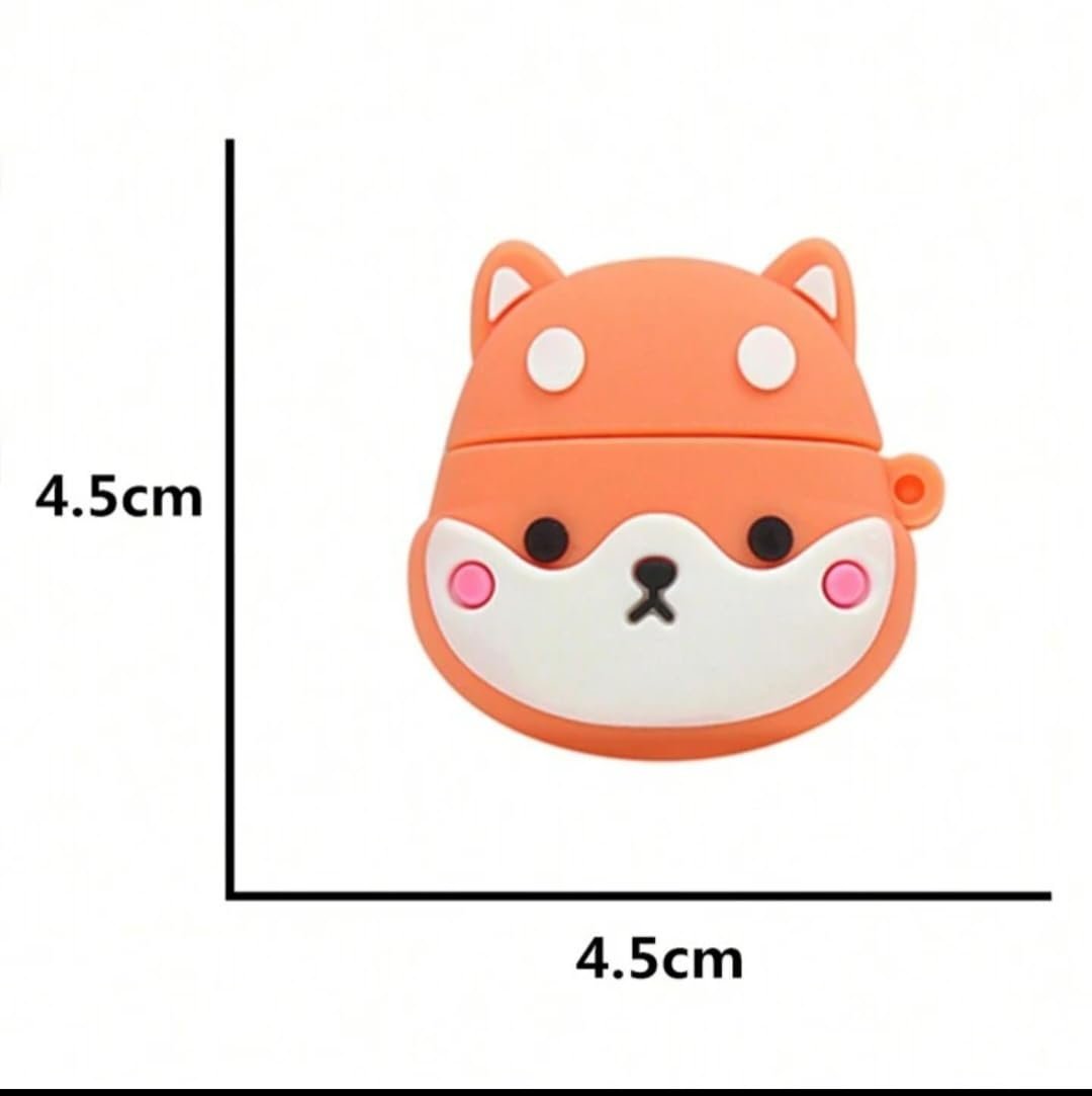 SippyTales~Cartoon USB Flash Drive, Orange and White Design, Cute Dog Style Portable Storage Device, 2.0, High Speed (64, GB)