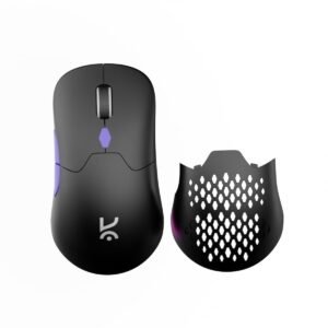 Chimera V2 RGB Wireless Gaming Mouse with Hot-swappable 50M Switches, Dual Magnetic Shells, 6 Programmable Buttons, Triple-Mode Connectivity & Adjustable DPI up to 12000 (Black)