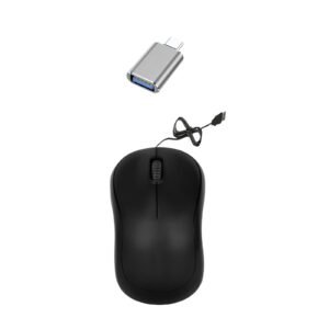 Mophonics Wired Optical Mouse & C-OTG