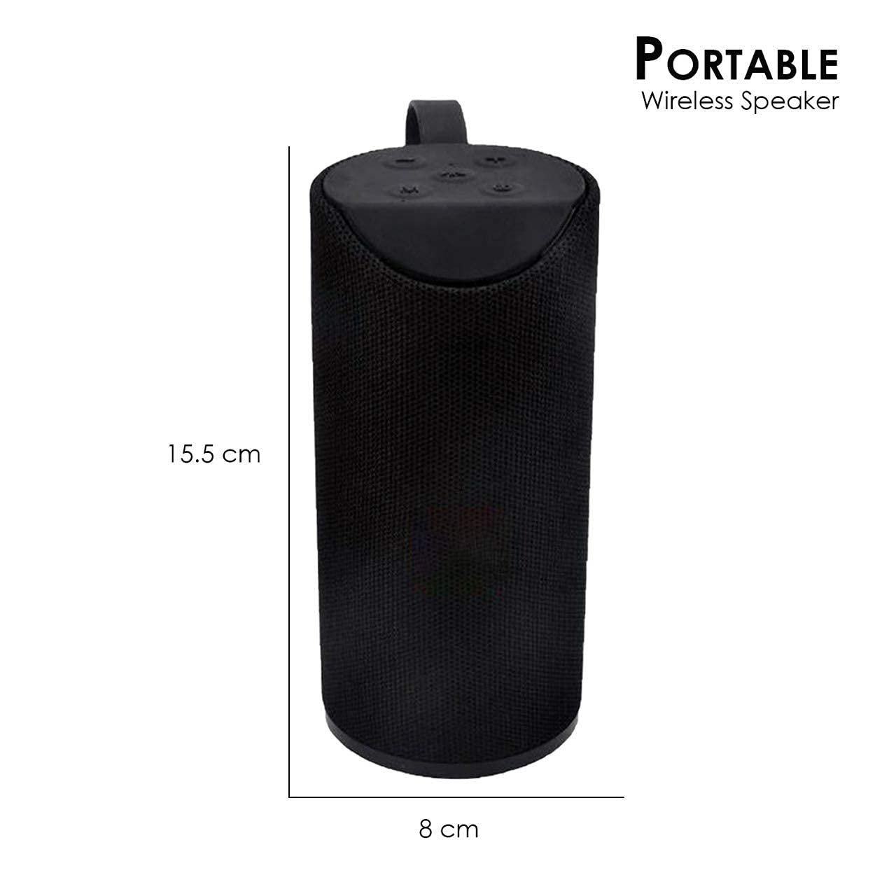 Portable Bluetooth Speaker with USB/Micro SD Card/AUX/Mic Multimedia Speaker