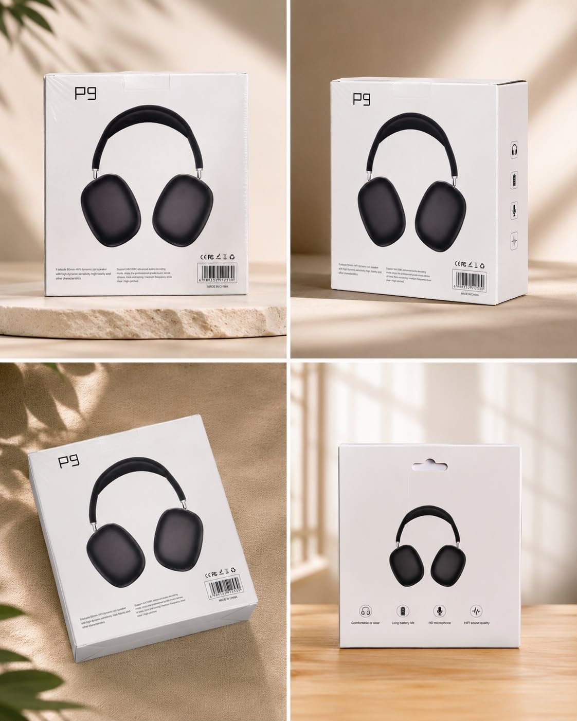 Wireless Bluetooth Over-Ear Headphones, Silver