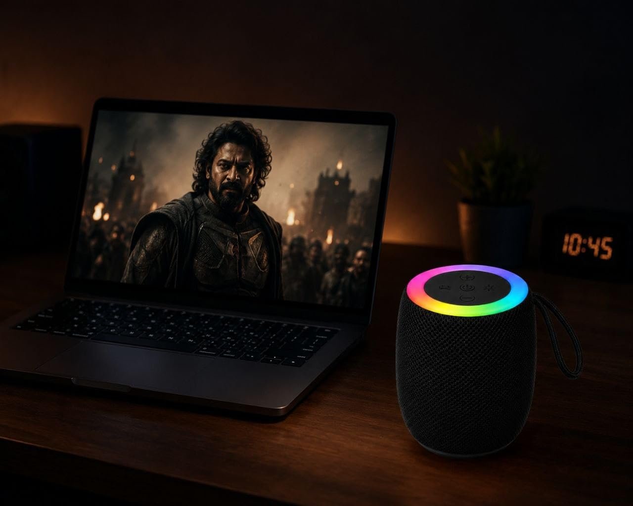 MoBo Portable Bluetooth Speaker with RGB LED Lights 800mAh