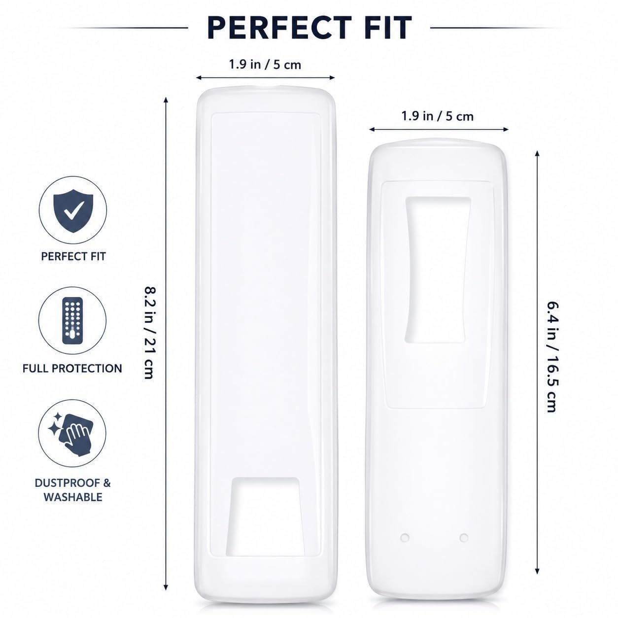 Silicone Remote Control Cover (Pack of 3) | Universal Anti-Slip Washable Dustproof Remotee Protector Sleeve for TV, AC, Set Top Box & Smart TV | Soft Flexible Silicone Remote Case, Transparent