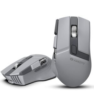 XS Series Flow S Ergonomic Wireless Mouse/Bluetooth Mouse with Side Scroll, 2.4G + 3×BT, 7 Buttons, Multi-OS, 3200 DPI Adjustable, 1000Hz Polling, 800mAh Rechargeable