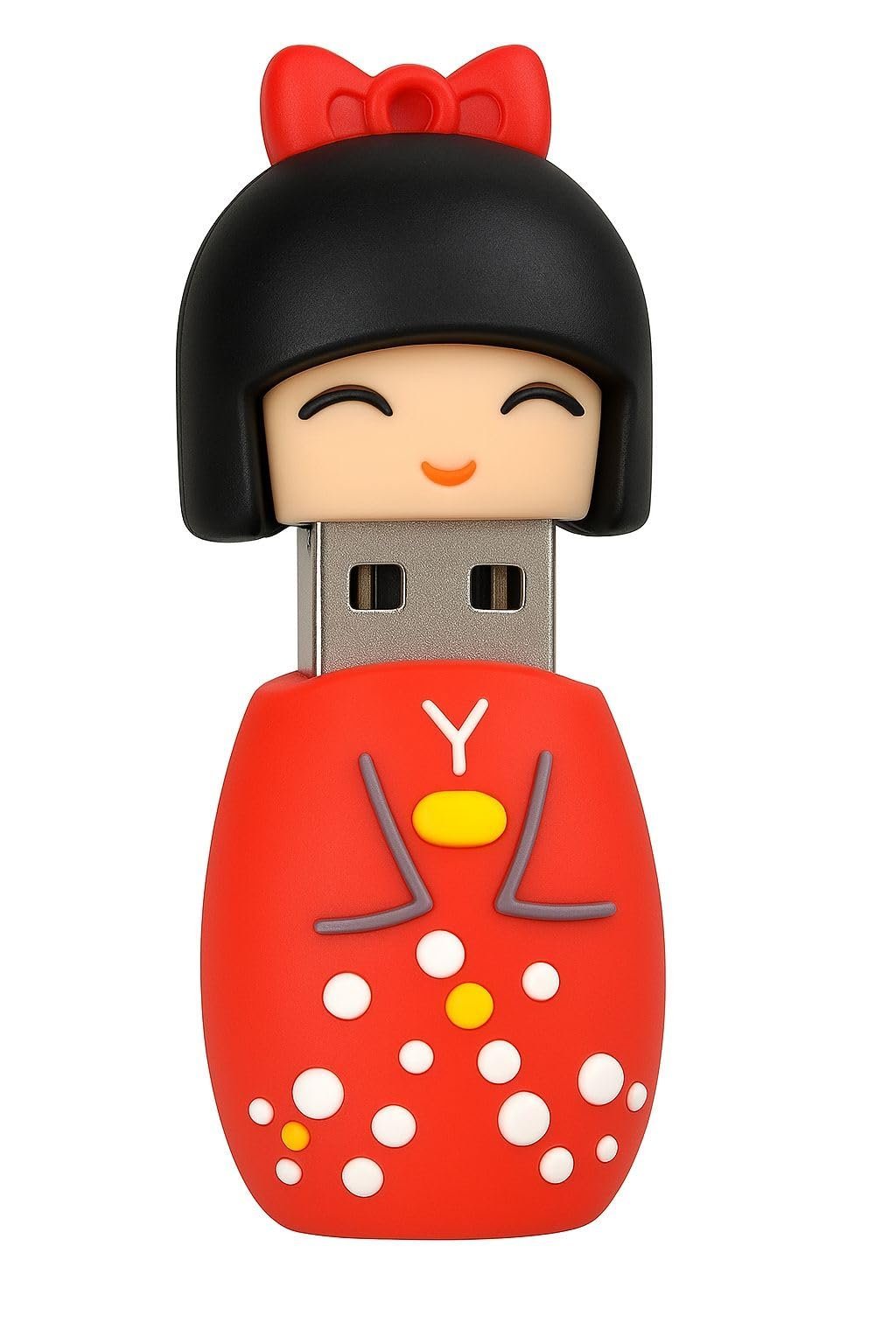 SippyTales~Cartoon Character USB Flash Drive – PVC Material, Cute Figurine Pen Drive, High Speed Data Storage, Portable Memory Stick for Laptop, PC & Car Audio, 1pc (4, GB)