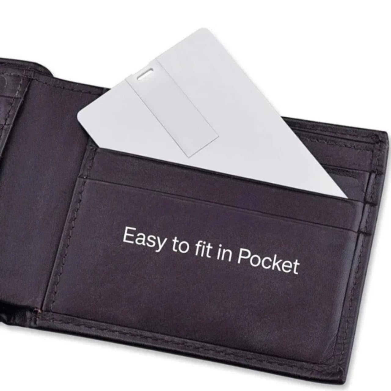® Ultra Slim Credit Card Pendrive|16GB Wallet USB Flash Drive | Portable Memory Stick for Laptop, Mobile, Tablet, TV, Car & Corporate Gifting