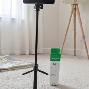 Phone Tripod Stand with Adjustable Height, Black