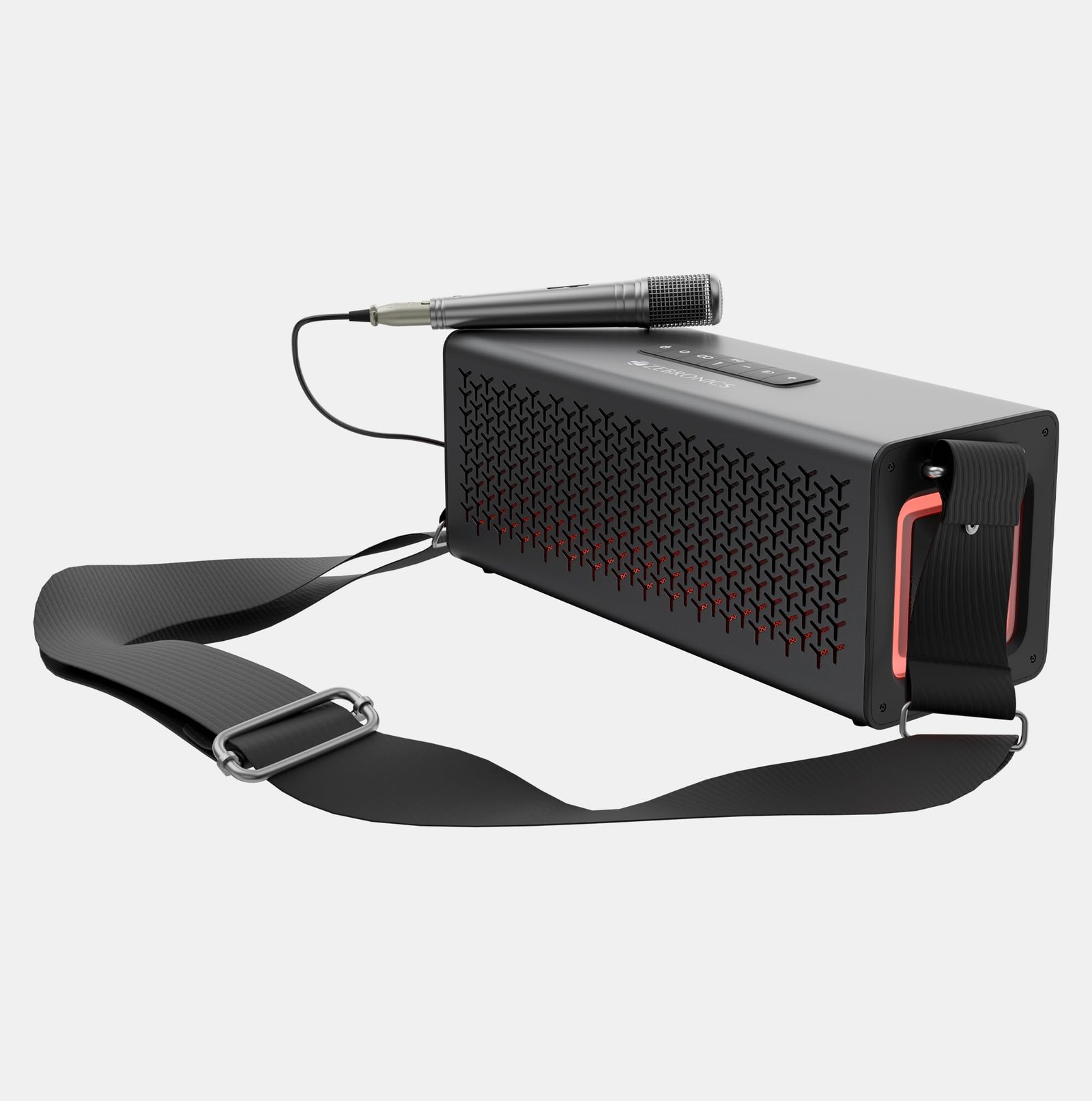 Studio R3, Portable Bluetooth Speaker, 140W RMS, 6 Drivers + Dual Passive Radiators, 3EQ Modes, Upto 13 Hrs Playback, 6000mAh Battery, BT v5.2| USB | AUX | mSD, TWS, Wired Mic, Metal Finish