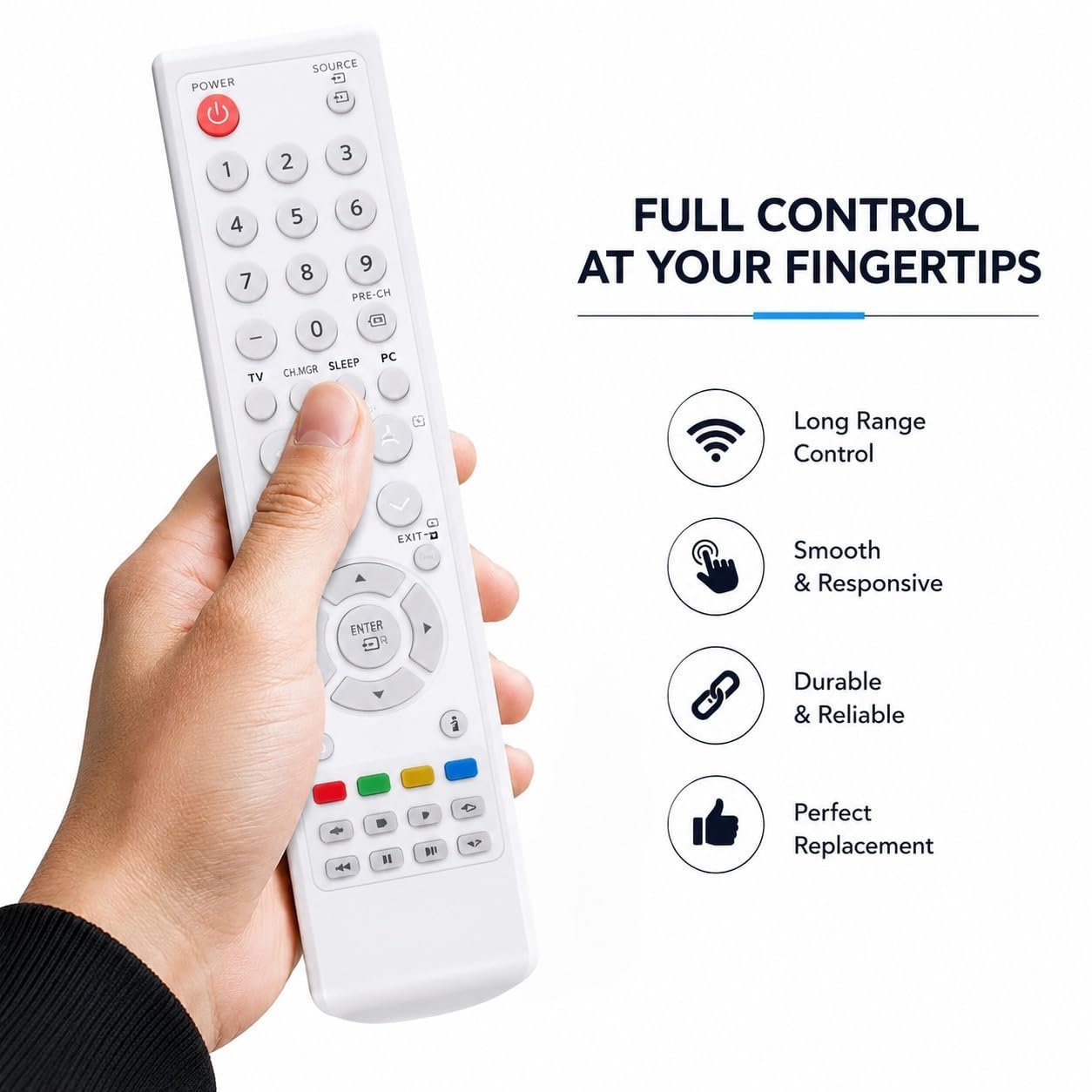 Silicone Remote Control Cover (Pack of 3) | Universal Anti-Slip Washable Dustproof Remotee Protector Sleeve for TV, AC, Set Top Box & Smart TV | Soft Flexible Silicone Remote Case, Transparent