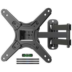 Full Motion TV Monitor Wall Mount for Most 13-43 Inch LED LCD Flat Curved Screen TVs & Monitors, Articulating Arms Swivel Tilt Extension Rotation, Max VESA 200x200mm up to 44lbs, MA1345