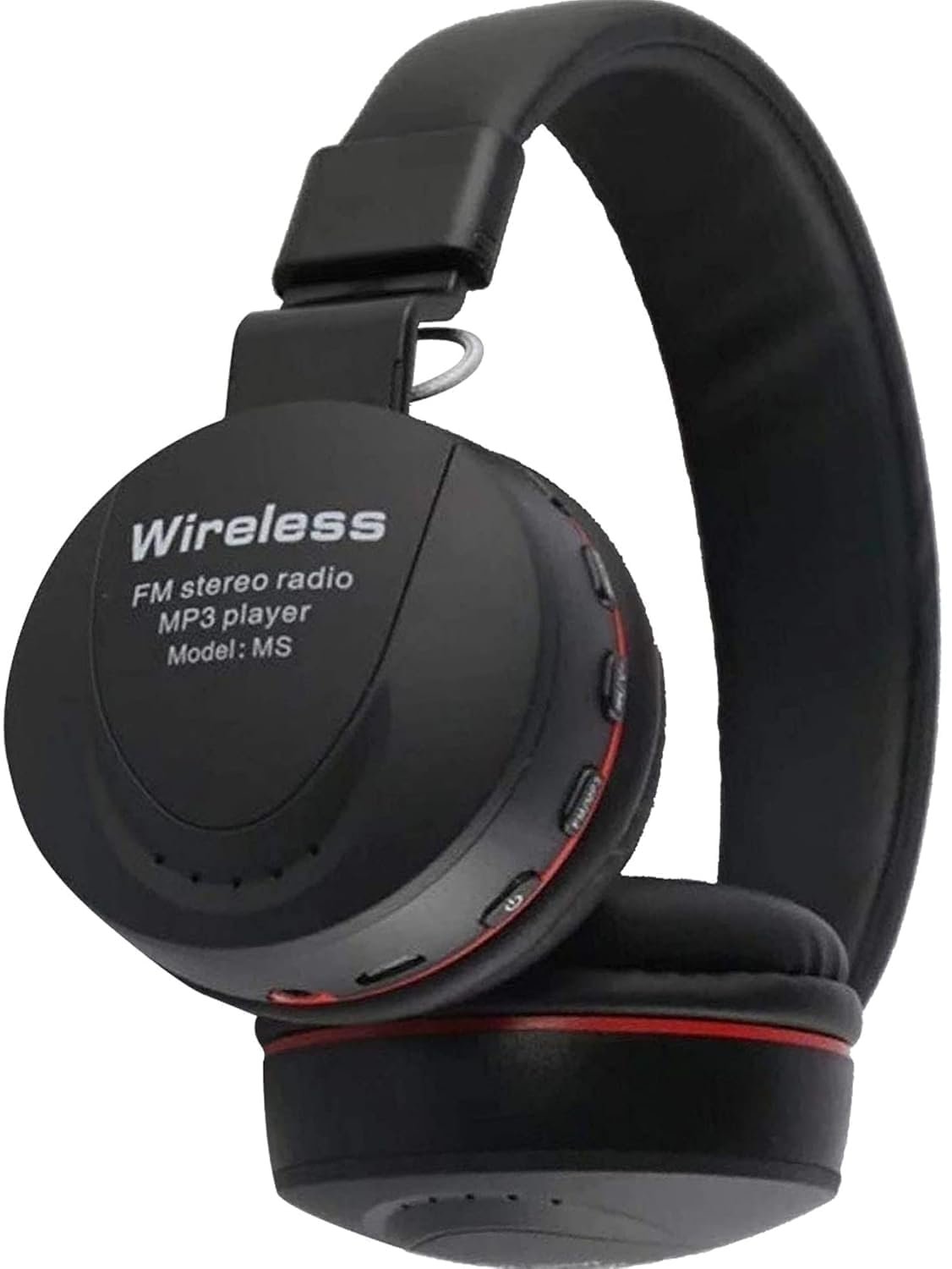 Premium 771 Wireless Bluetooth Headphones | Over-Ear Foldable Headset with Deep Bass, Noise Cancelling Mic, FM Radio, MP3 Player & Long Battery Life for Music, Gaming & Calls (Black)