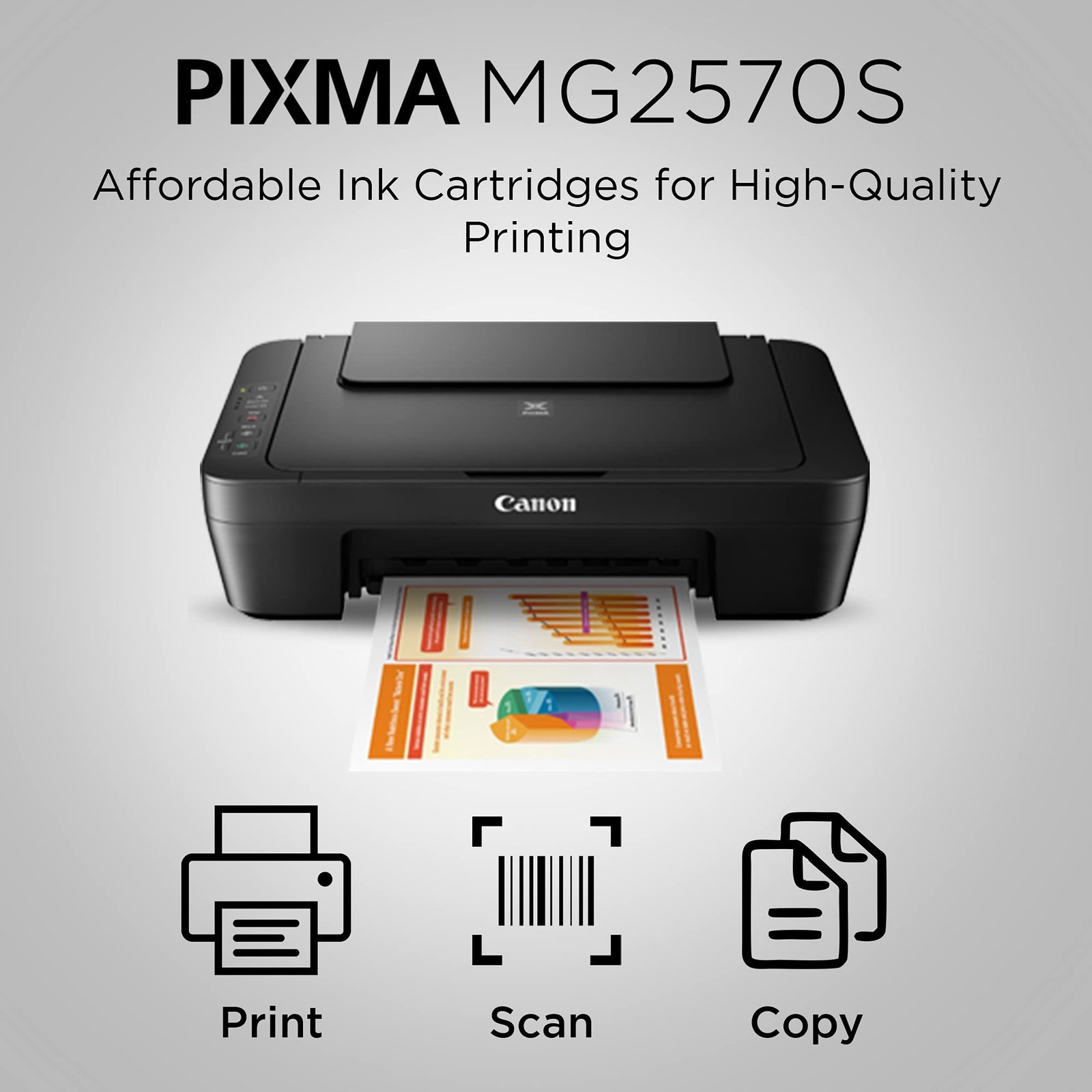 MG2570S Multi-Function Inkjet Colour Printer (Black)