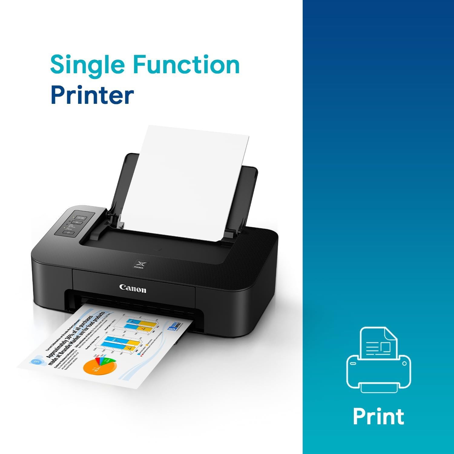 Pixma TS207 Single Function Inkjet Printer (Black)
