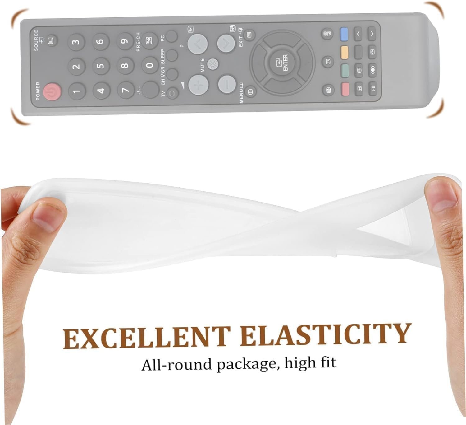 Silicone Remote Control Cover (Pack of 3) | Universal Anti-Slip Washable Dustproof Remotee Protector Sleeve for TV, AC, Set Top Box & Smart TV | Soft Flexible Silicone Remote Case, Transparent