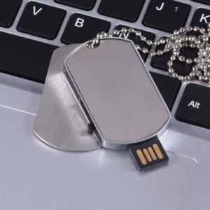 Dog Tag Metal USB Flash Drive 4GB, Army Style Fancy Pendrive, Novelty USB 2.0 Pen Drive, Durable Metal Body, Gifting USB for Men & Women, Up to 12MB/s Speed