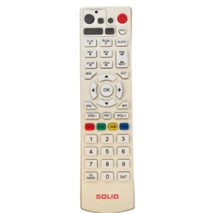 Remote Control for Solid HD Set TOP Box with Universal Learning Keys (White)
