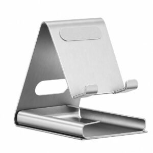 Universal Mobile Holder Stand with Stainless Steel Body, Anti Skid Design, Light Weight for All Smartphones, Tablets