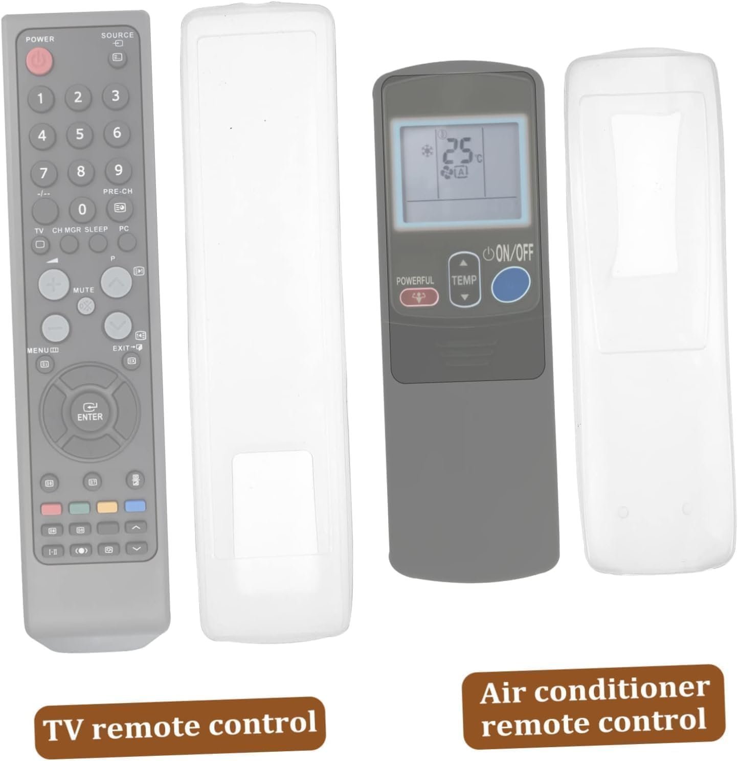 Silicone Remote Control Cover (Pack of 3) | Universal Anti-Slip Washable Dustproof Remotee Protector Sleeve for TV, AC, Set Top Box & Smart TV | Soft Flexible Silicone Remote Case, Transparent