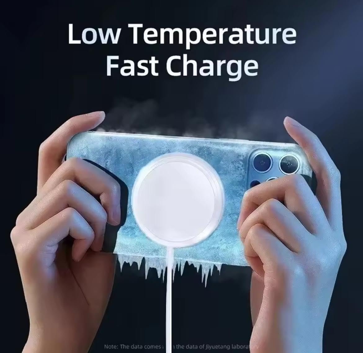 15W Magnetic Induction Wireless Charger with Fast Type-C Charging – Compatible with iPhone 15/14/13/12/11 Series (Standard, Pro, Pro Max) & AirPods