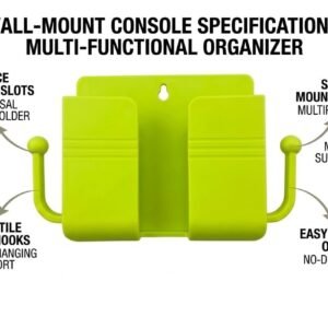 Wall Mount Mobile Phone Holder, Neon Green