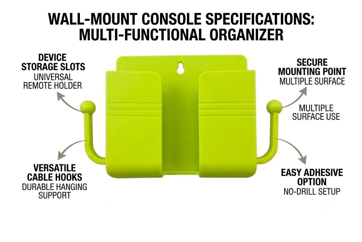 Wall Mount Mobile Phone Holder, Neon Green