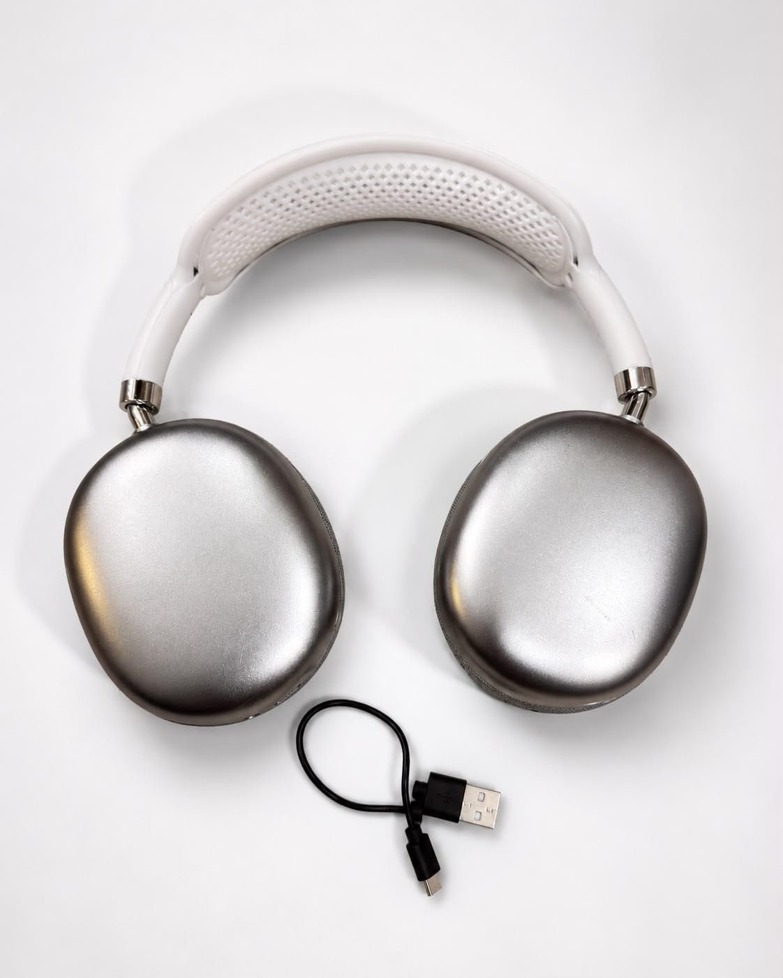 Wireless Bluetooth Over-Ear Headphones, Silver