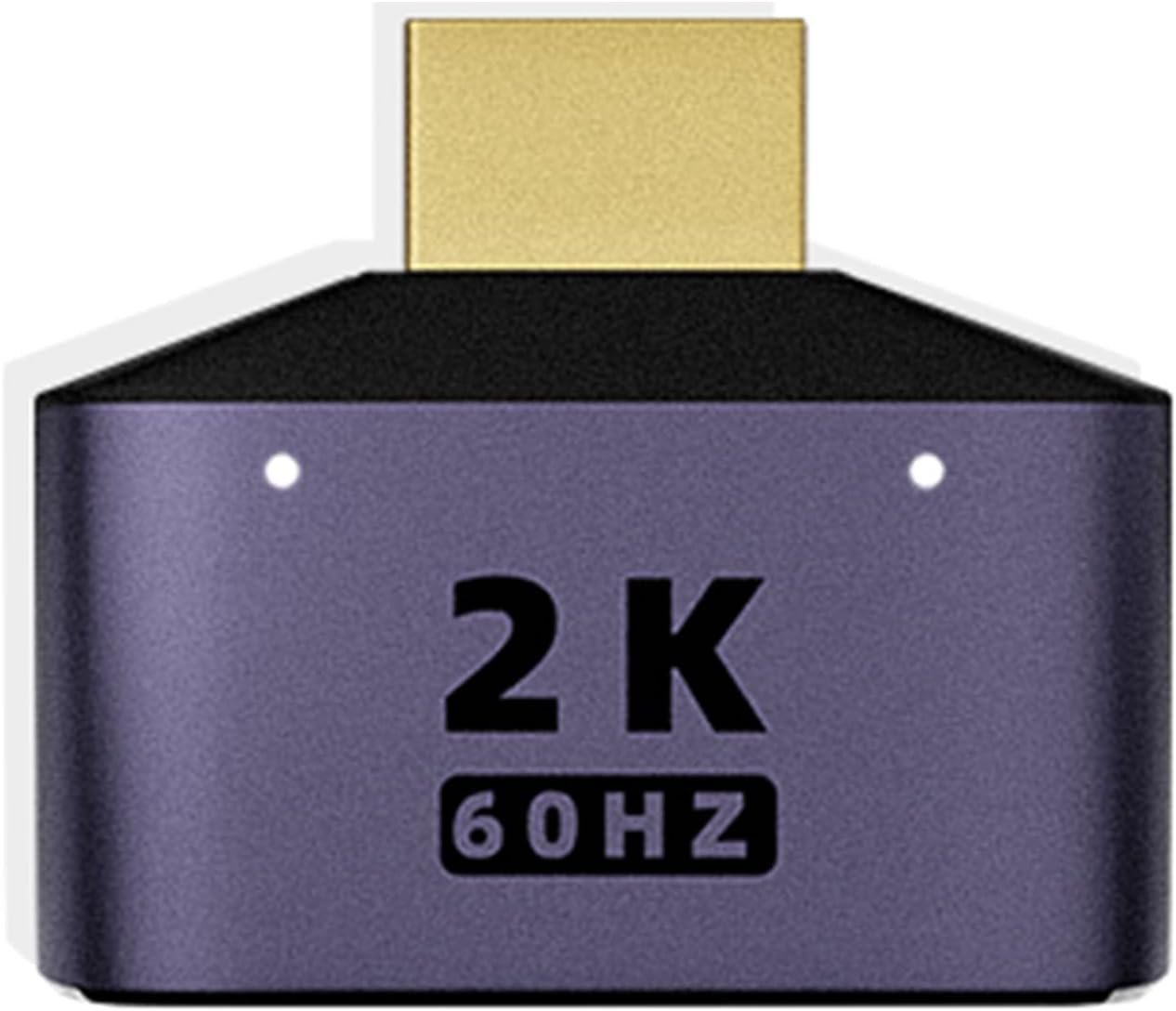 HDMI Splitter 1 in 2 Out Bi-Directional Switch – 2K@60Hz HD Display, HDMI 1 Male to 2 Female Adapter with LED Indicator for TV, Monitor, Laptops