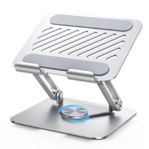 Tablet Stand for Desk 360° Rotating Adjustable Holder Foldable