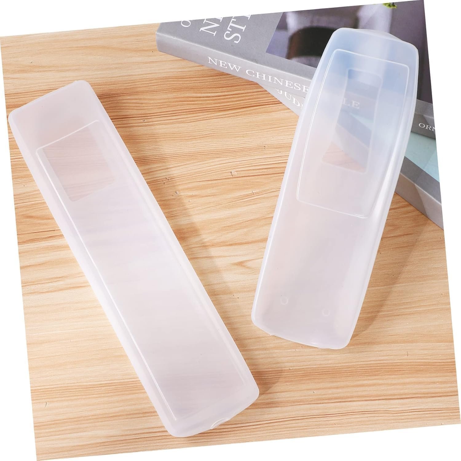 Silicone Remote Control Cover (Pack of 3) | Universal Anti-Slip Washable Dustproof Remotee Protector Sleeve for TV, AC, Set Top Box & Smart TV | Soft Flexible Silicone Remote Case, Transparent