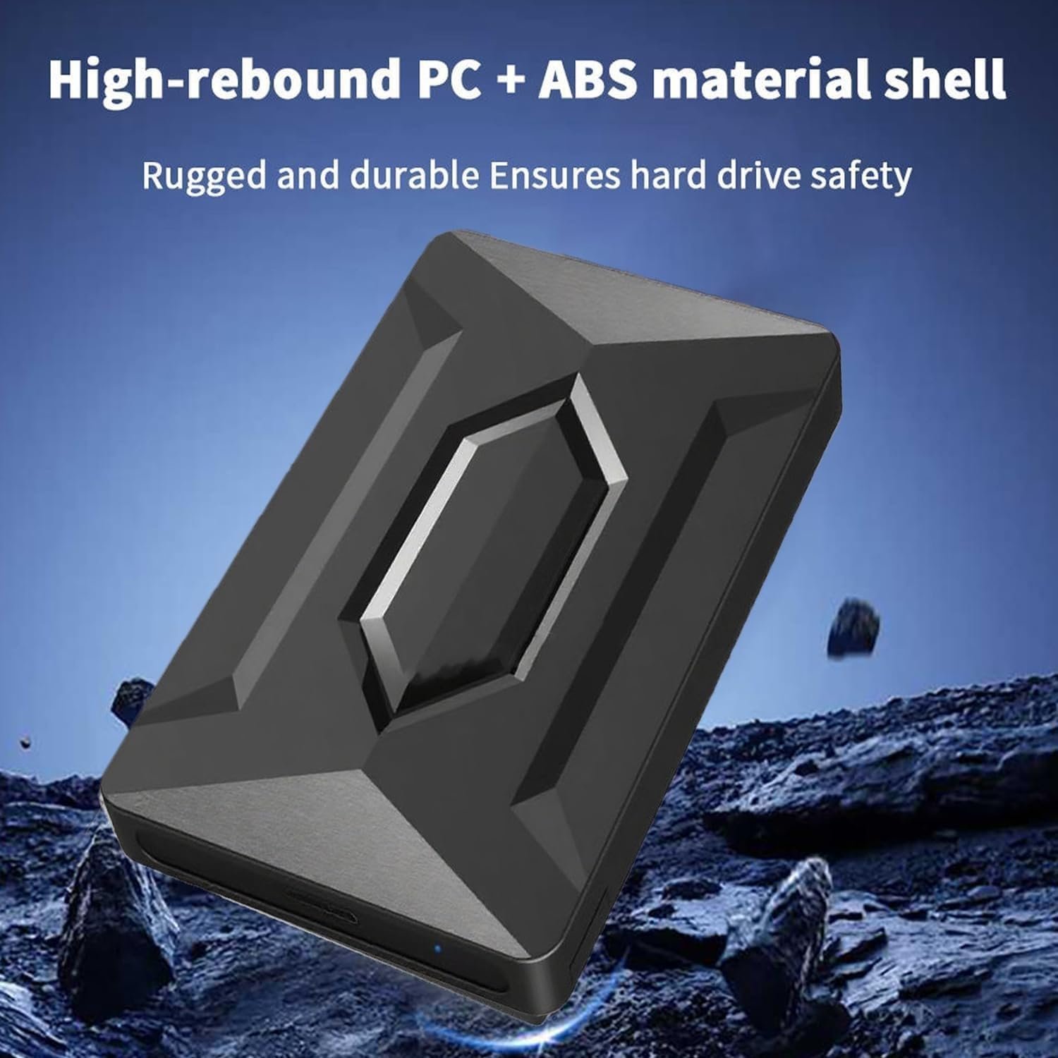 500GB Portable External Hard Drive USB 3.0, High Speed Data Transfers, Supports Windows, Linux and Mac OS Systems, Compatible with, PlayStations, TV, and Other Devices.(MAROWAK Hexagon)(k.t)