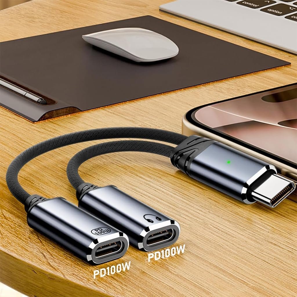 ® Multi USB C Splitter 1 in 2 Out Adapter with Audio, Charging, Data